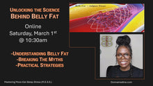 Load and play video in Gallery viewer, Mastering M.E.S.S. – Unlocking the Science Behind Belly Fat (Replay Available Now!)
